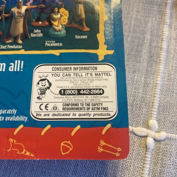 VINTAGE 1990's DISNEY MATTEL POCAHONTAS COLLECTIBLE FIGURE 66505 FIGURE TOY NEW - Picture 5 of 5